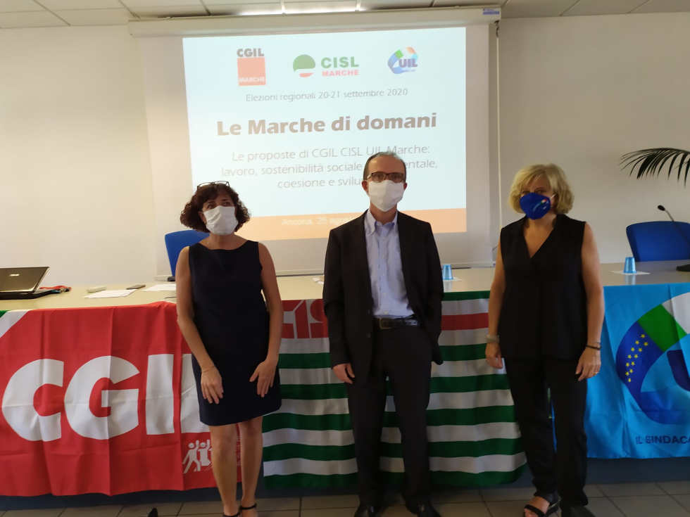 Le Marche di domani. Le proposte di Cgil Cisl e Uil Marche ai candidati Presidenti della Regione