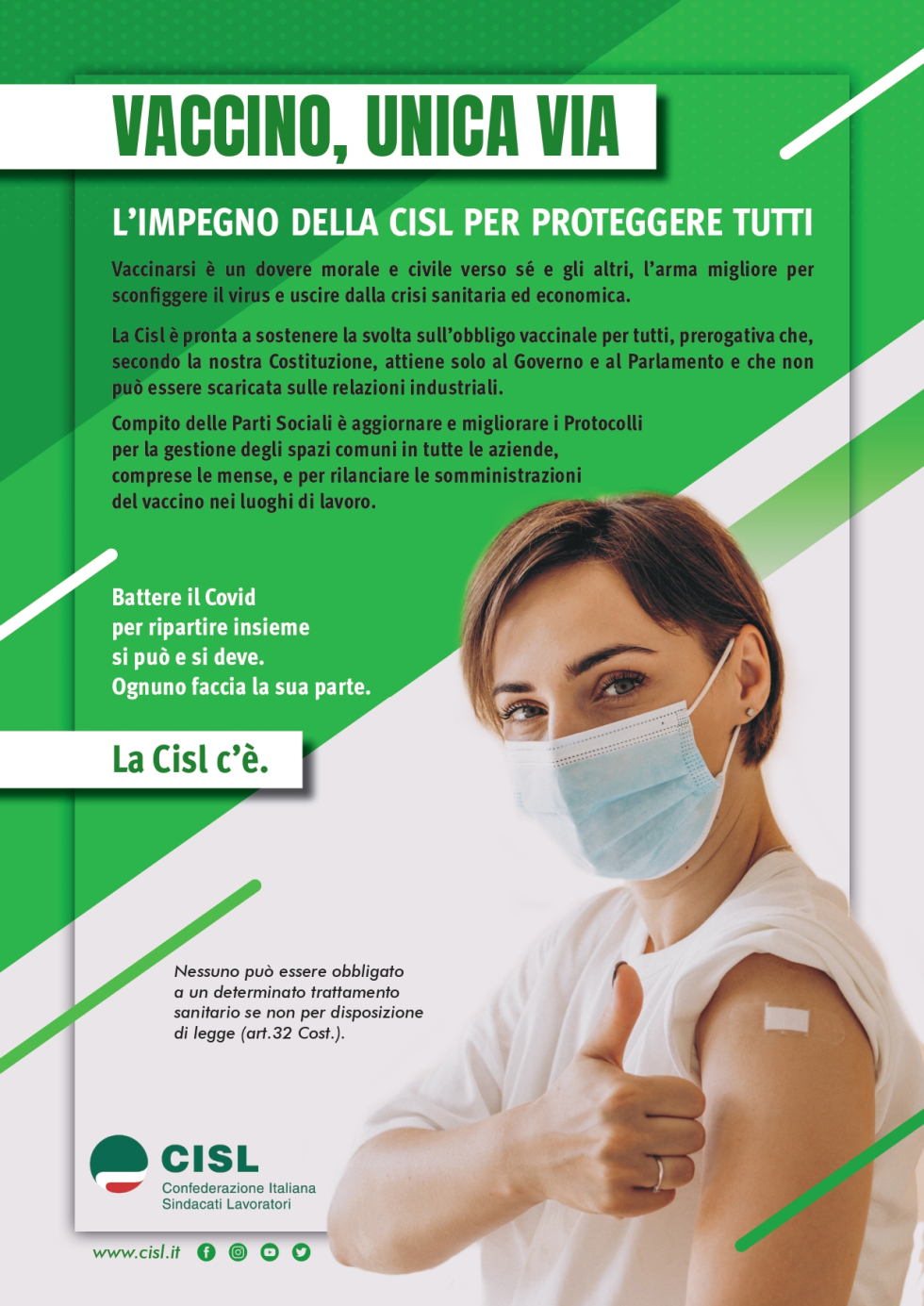Parte la campagna Cisl sui vaccini: il nostro impegno per proteggere tutti 