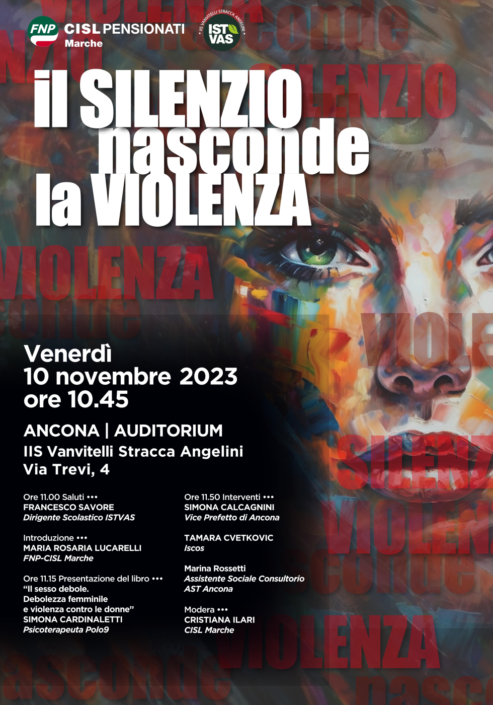 Il silenzio nasconde la violenza. I Pensionati Cisl Marche contro la violenza di genere 