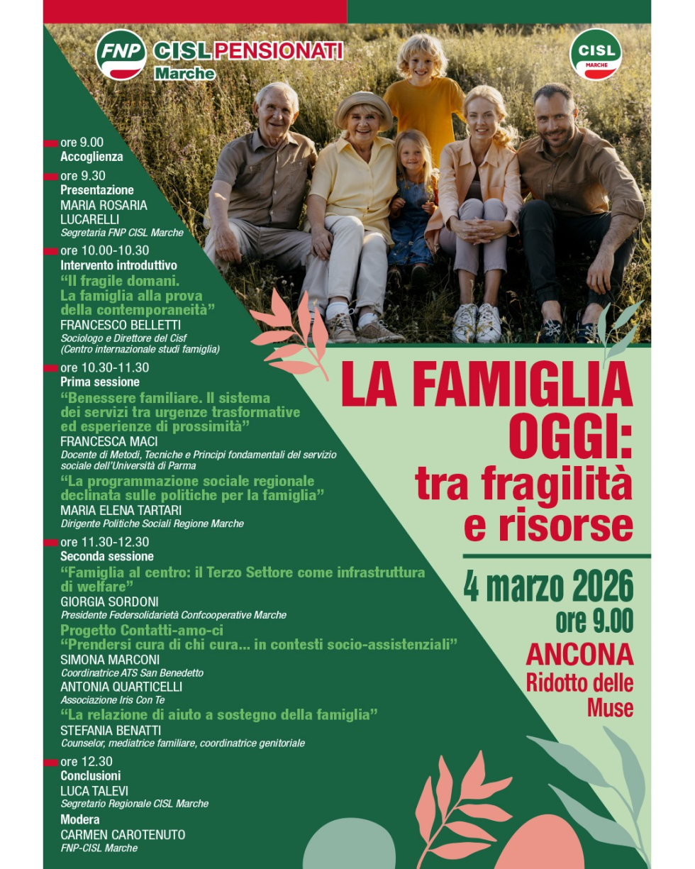 La Famiglia oggi tra fragilità e risorse